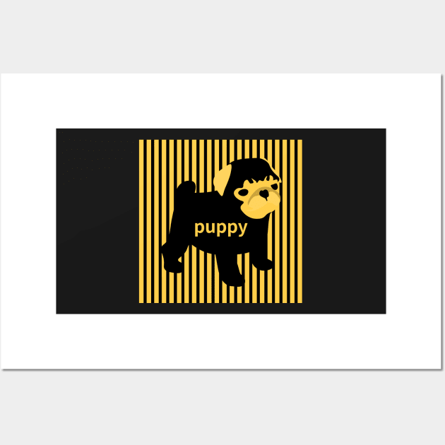 puppy,bulldog Wall Art by zzzozzo